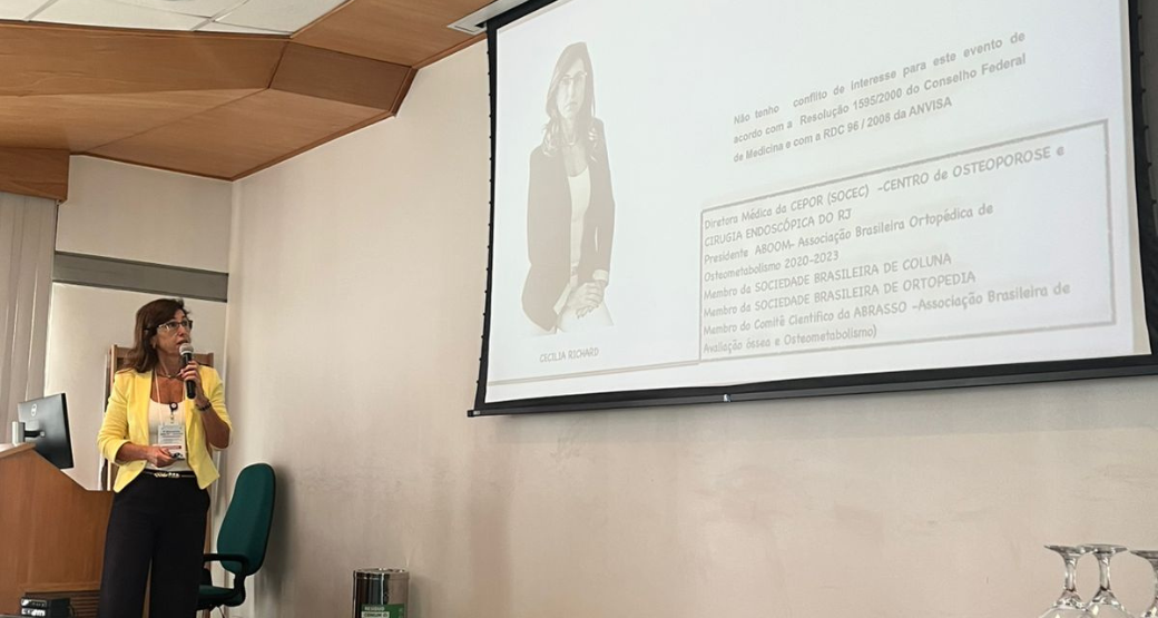 Dra. Cecília Richard palestrante no primeiro Encontro Científico sobre os Desafios da Osteoporose
