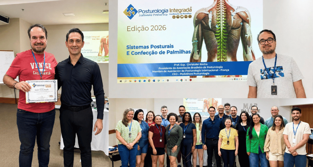 Fisioterapeuta da OrtoCenter participa de Curso de Posturologia Integrada e Palmilhas